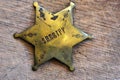 Sheriff badge Royalty Free Stock Photo