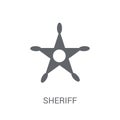 Sheriff icon. Trendy Sheriff logo concept on white background fr