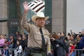 Sheriff Paul Miyamoto in the Chinese New Year Parade in San Francisco California