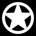 Sheriff`s badge, star icon, design element. Deputy, police bade