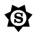 Sheriff symbol icon illustration