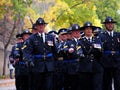 Sheriffs Marching In Alberta Police And Peace Officers Memorial Day