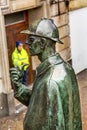 Sherlock Holmes Statue Baker Street Metro Station London England Royalty Free Stock Photo