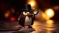 A Sherlock penguin the detective. generative ai