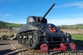 Sherman M4 tank. Operation Tiger 1944 Slapton Sands Devon England