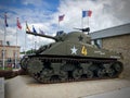 Sherman Tank Utah Beach Normandy France Royalty Free Stock Photo