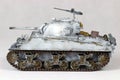 Sherman winter tank. Royalty Free Stock Photo