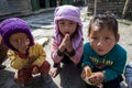 Sherpa children play in their village