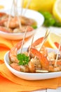 Sherry prawns Royalty Free Stock Photo