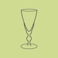 Sherry vermouth glass