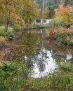 Sherwood Forest, UK - Lakeside villas at the Centre Parcs holiday village in Nottinghamshire, England Royalty Free Stock Photo