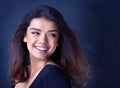 Shes a breath of fresh hair. Studio shot of a beautiful young woman posing in the studio. Royalty Free Stock Photo