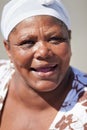 Shes a friendly face at the harbour. Cropped portrait of a fisherwoman. Royalty Free Stock Photo