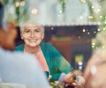 Shes happiest with her life-long friends. a group of senior female friends enjoying a lunch date. Royalty Free Stock Photo