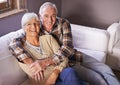 Shes my little piece of heaven on earth. A cropped portrait of a happy senior couple spending time together at home. Royalty Free Stock Photo