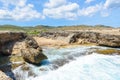 Shete Boka National park - Amazing landscape scenery around the small Caribbean island of Curacao in the ABC islands - Crashing