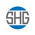 SHG letter logo design on white background. SHG creative initials circle logo concept. SHG letter design Royalty Free Stock Photo