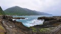 Shi Ti Ping rock formation in Taiwan