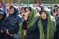 Shia Muslim women mourn during Ashura ceremonies Royalty Free Stock Photo