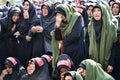 Shia Muslim women mourn during Ashura ceremonies Royalty Free Stock Photo