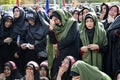 Shia Muslim women mourn during an Ashura