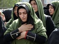 Shia Muslim women mourn during Ashura