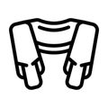 shiatsu massager line icon vector illustration