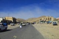 Shibam, Yemen - 02 Jan 2013: The road in mountains of Yemen
