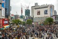 Shibuya Crossing aerial Royalty Free Stock Photo
