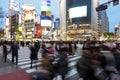 Shibuya Crossing In Tokyo, Japan Royalty Free Stock Photo