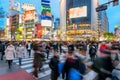 Shibuya Crossing In Tokyo, Japan Royalty Free Stock Photo