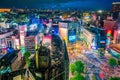 Shibuya Crossing from top view in Tokyo Royalty Free Stock Photo