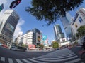 Famous Shibuya crossing, Tokyo, Japan