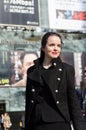 Shibuya, Tokyo / Japan - April 2 2012 : French writer Amelie Nothomb poses for pictures in Tokyo, Japan. She visited Tokyo to film