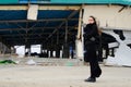 Shibuya, Tokyo / Japan - April 3 2012 : French writer Amelie Nothomb poses for pictures in Tokyo, Japan. She visited Fukuoka to se