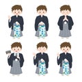 Shichi-go-san Boy illustration set