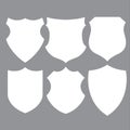 Shield Armor Set icon Logo Mascot on black background 5