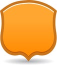 Shield badge golden