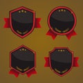 Shield, Badges Vector Royalty Free Stock Photo