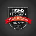 Shield Black Friday Dark Background Royalty Free Stock Photo