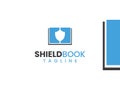 shield book education logo template Royalty Free Stock Photo