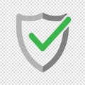 Shield check mark logo icon