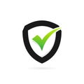 shield check symbol, like protection sign Royalty Free Stock Photo