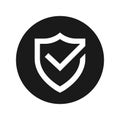 Shield with checkmark sign security Royalty Free Stock Photo