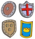 Shield collection Royalty Free Stock Photo