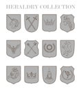 Shield collection Royalty Free Stock Photo