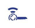 Shield conection internet logo template