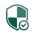 Shield Crest Vector Icon, Shield Check Mark Sign, Approved Protection For Your Business, Application, Website, Secured Icon,