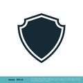 Shield Defense Icon Vector Logo Template Illustration Design. Vector EPS 10