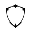 Shield and emblem on a white background  vector illustration Royalty Free Stock Photo